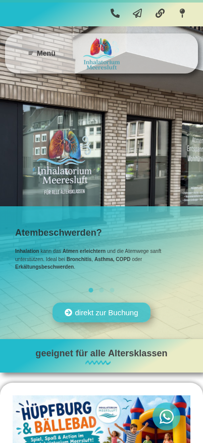 Inhalatorium Meeresluft iPhone-Ansicht