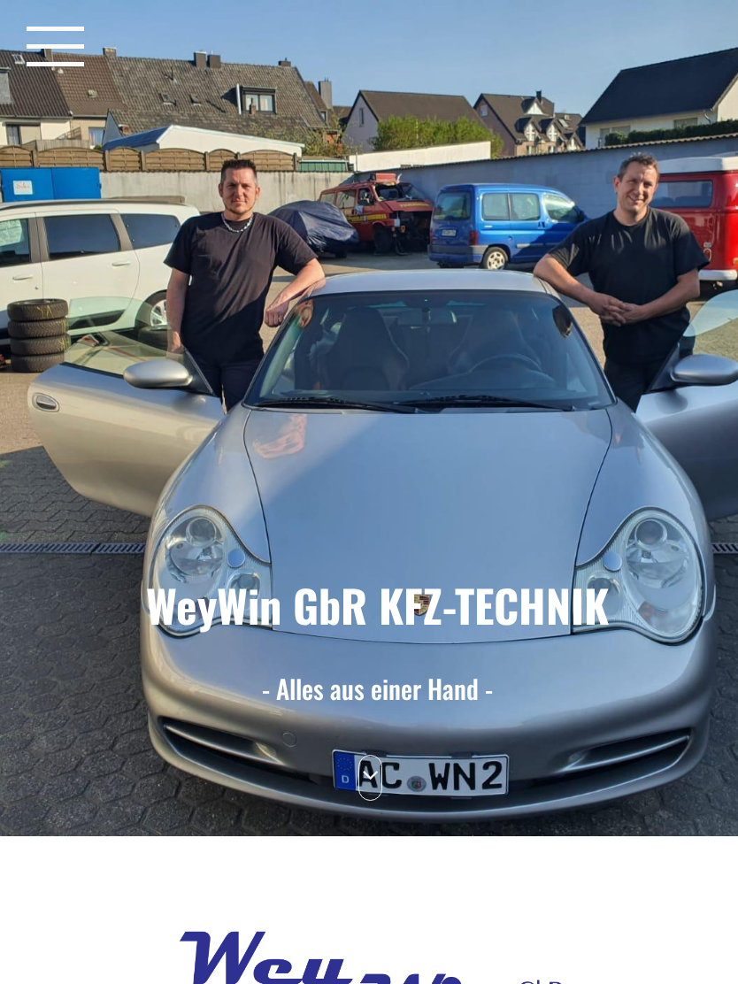 WeyWin iPad-Ansicht